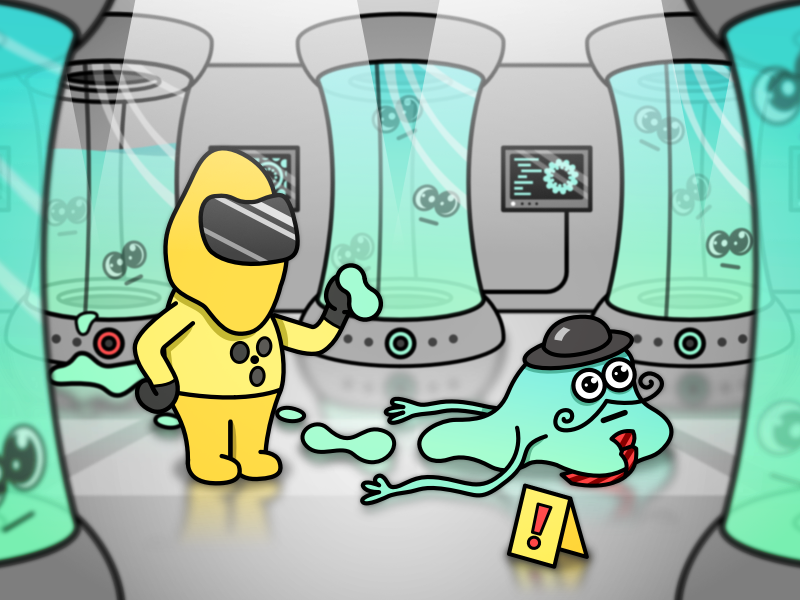 Hazmat and glob of goo