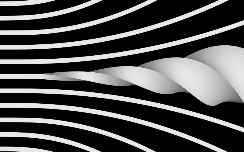 Initial render of the wallpaper made in Blender